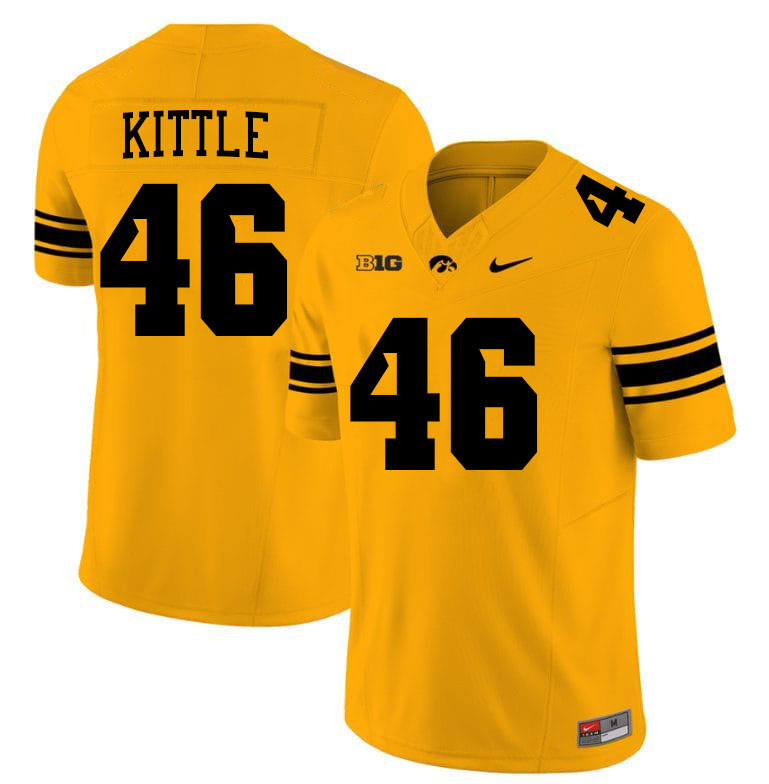 George Kittle Iowa Jersey,University Of Iowa Hawkeyes Fotoball Uniforms,Jersey,Gears-Gold